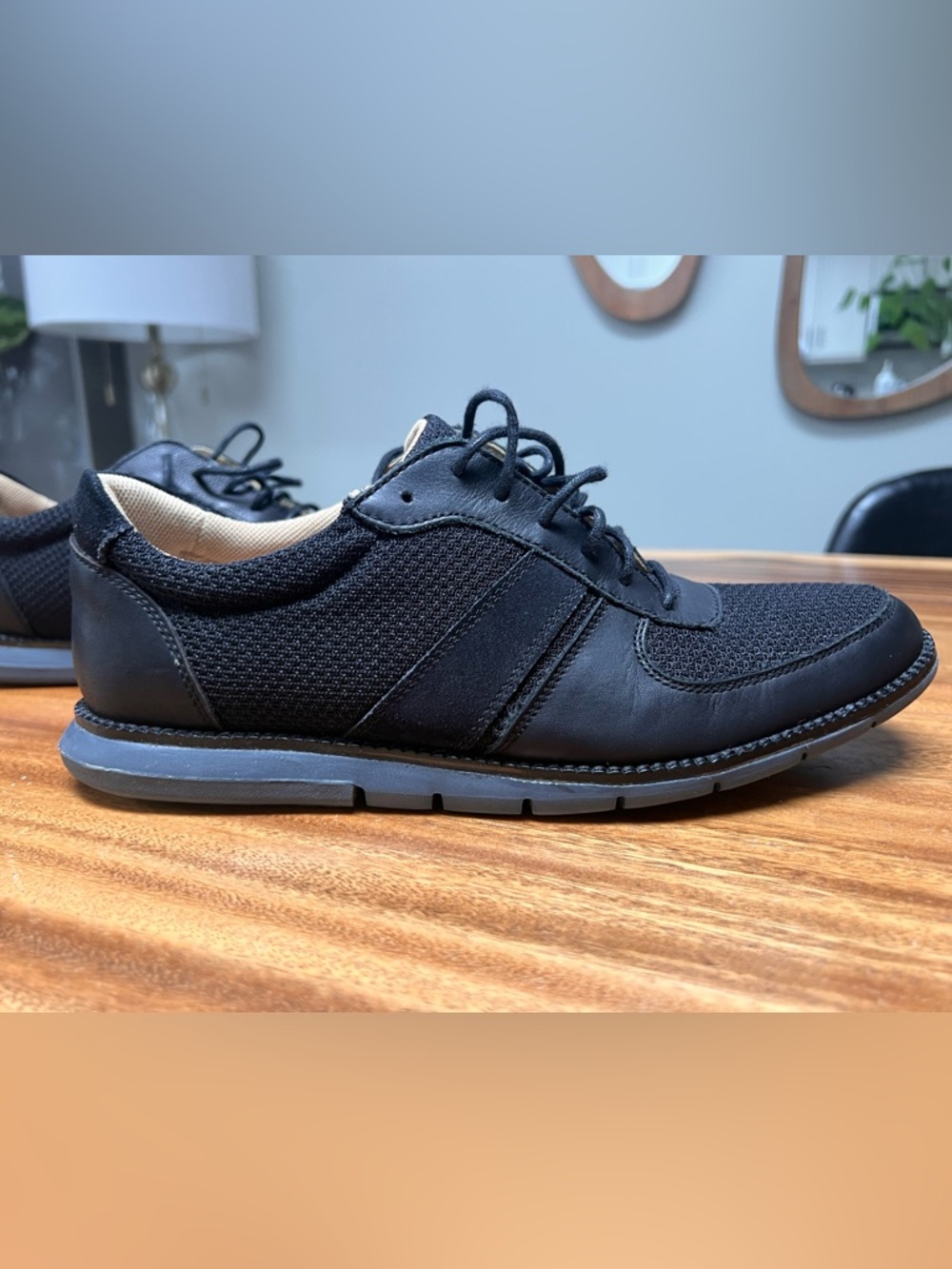 Cole Haan Grandpro Men's Black Mesh & Leather Slip-On Sneakers